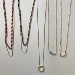 gold tone necklace bundle